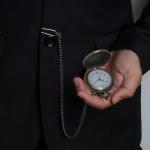 Black Dragon and Phoenix Quartz Pocket Watch