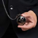 Engraved Pocket Watch for Groomsmen Wedding Gift