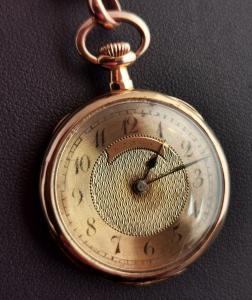 Antique 18ct Gold Rose Cut Diamond Pocket Watch
