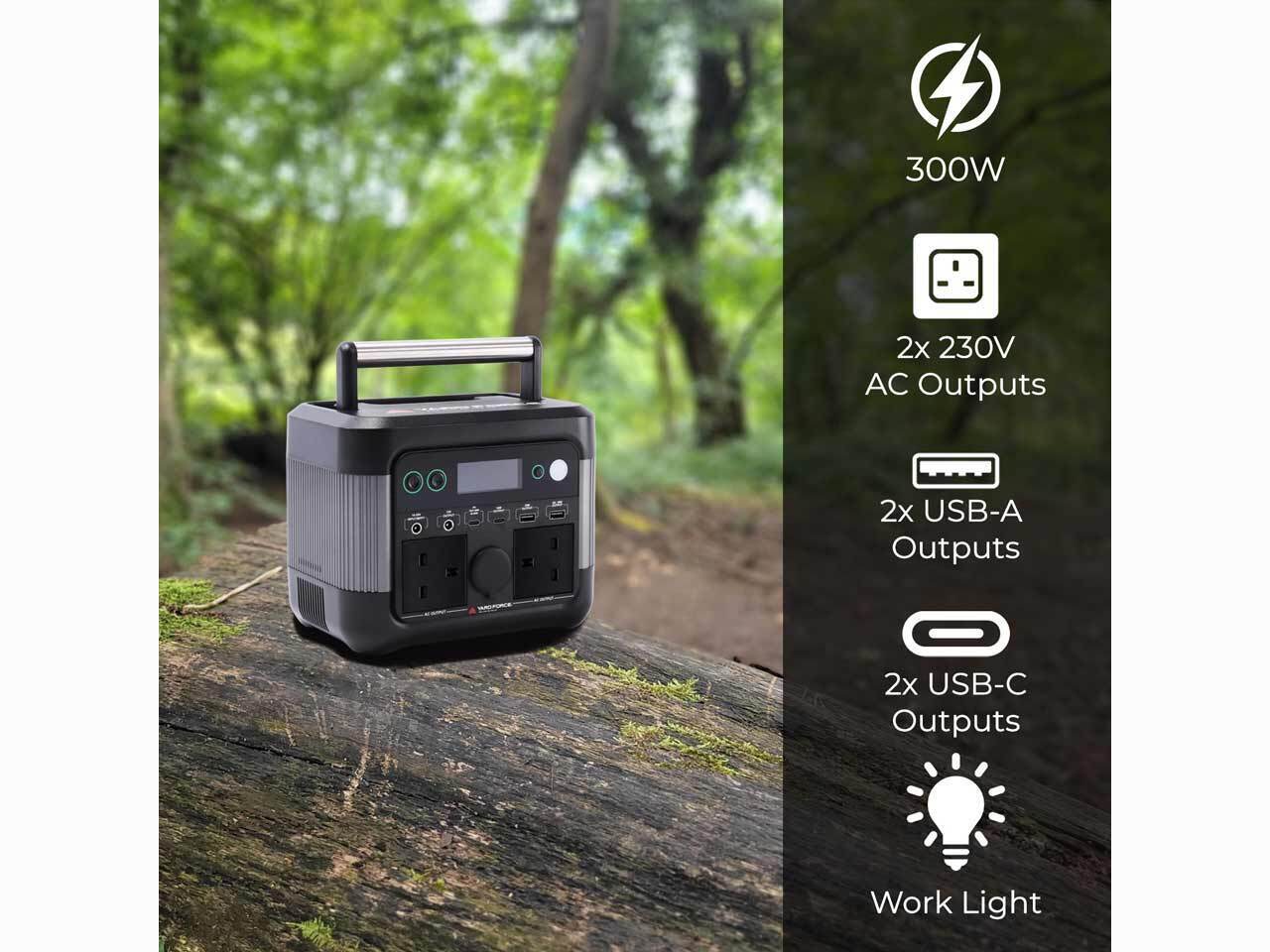Yard Force LX PS300 300W Portable Power Station