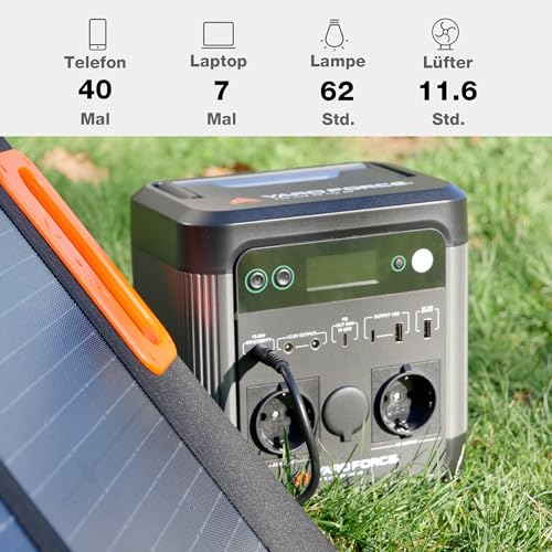 Yard Force 600W Lithium-Ion Portable Power Station