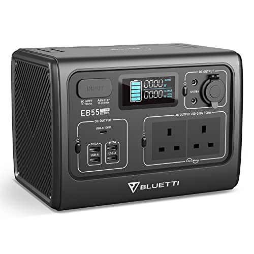 BLUETTI EB55 Solar Power Station with 537Wh Battery