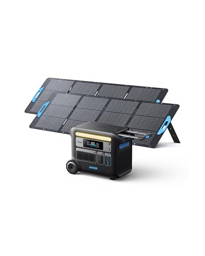 Anker SOLIX F2000 Portable Power Station with Solar Panels
