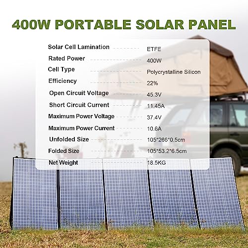 ALLPOWERS 400W Foldable Solar Panel Charger