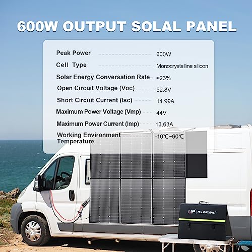 ALLPOWERS 600W Foldable Solar Panel Charger