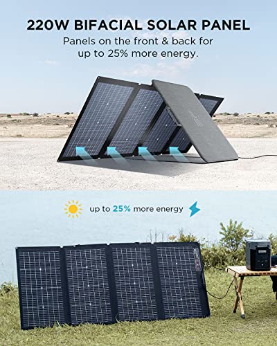 EcoFlow DELTA 2 Solar Generator & 220W Panel