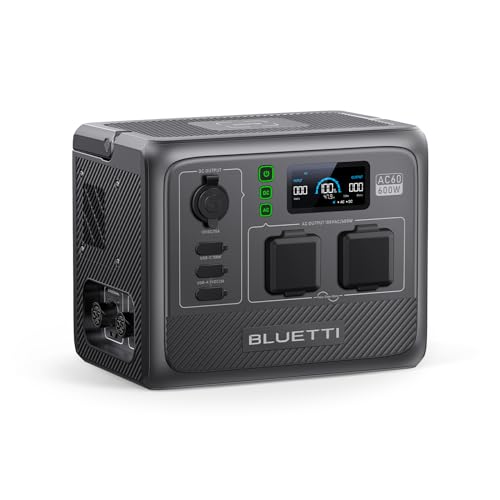 BLUETTI AC60 Portable Power Station, 403Wh, 600W