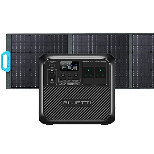 BLUETTI AC180 Solar Generator with PV200 Panel