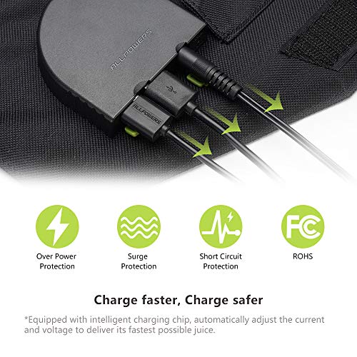 ALLPOWERS 100W Foldable Solar Charger with Dual USB