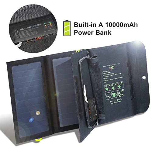 ALLPOWERS 21W Solar Charger with Fast USB Outputs