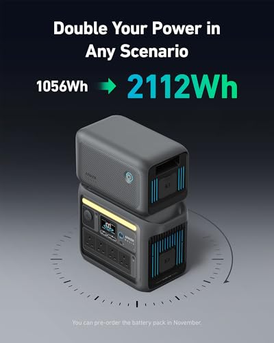 Anker SOLIX C1000 Portable Power Station, 1800W