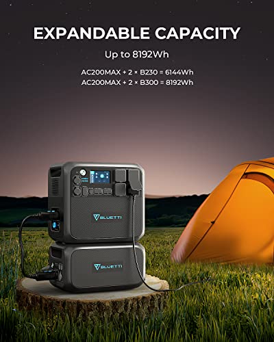 BLUETTI AC200MAX Portable Power Station, 2048Wh