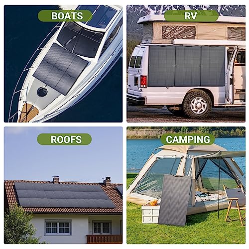 ALLPOWERS 200W Flexible Waterproof Solar Panel