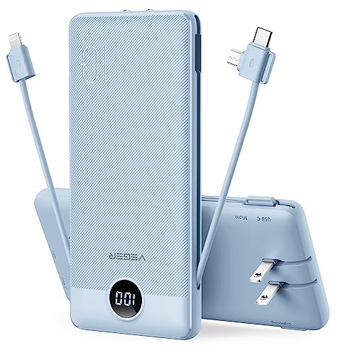 Slim 10000mAh Portable Charger for iPhones and Androids