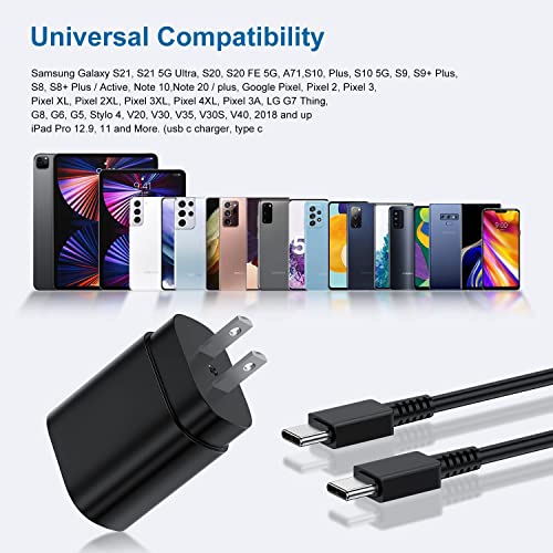25W Type C Dual Charger & Cable Combo