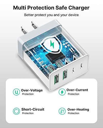 Aioneus 4-Port USB C Wall Charger