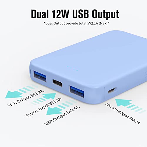VANYUST Mini Power Bank 5000mAh Dual Output