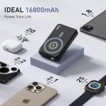 Magnetic Wireless Power Bank 16800mAh with Cables