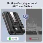 Magnetic Wireless Power Bank 16800mAh with Cables