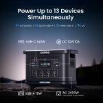OUPES 2400W Portable Power Station for Outdoors