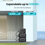 OUPES 1024Wh Portable Power Station and Solar Generator
