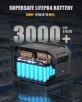VTOMAN Expansion Battery 1548Wh For Power Station FlashSpeed 600 1000 1500 LFP