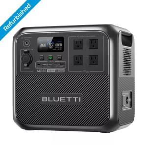 BLUETTI AC180 Solar Power Station for Outages