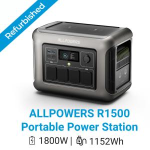 ALLPOWERS 1800W 1152Wh Portable Power Station Generator Certified Refurbished