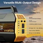 VTOMAN FlashSpeed 300 Portable Power Station 300W, 230Wh Solar Generator LiFePO4