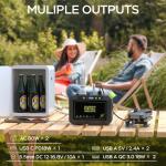 MARBERO Portable Power Station 88Wh Camping Lithium Battery Solar Generator Fast