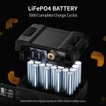 pecron Portable Power Station E2400LFP 2048Wh 2400W Solar Generator Refurbished
