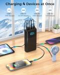 50000mAh Power Bank with Fast Charging & 4 Outputs