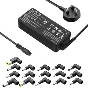 90W Universal Laptop Charger with 16 Tips