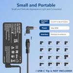 90W Universal Laptop Charger with 16 Tips