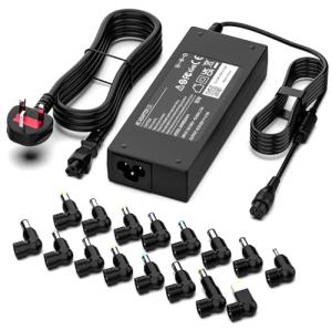 Universal 90W Laptop Charger with 16 Tips