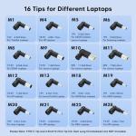 ZORUBUM 90W Universal Laptop Charger with 16 Tips