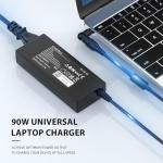 Universal 90W Laptop Charger with 16 Tips