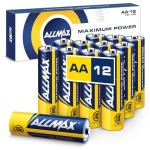 Allmax AA Maximum Power Alkaline Batteries - 12 Pack