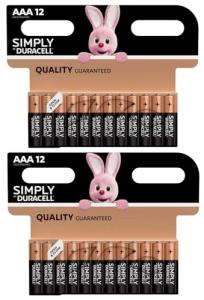Duracell Simply AAA Alkaline Batteries - 24 Pack