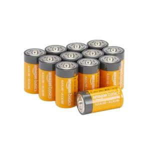 12-Pack C Cell Alkaline Batteries, 1.5 Volt
