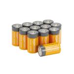 12-Pack C Cell Alkaline Batteries, 1.5 Volt