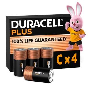 Duracell Plus C Batteries 4-Pack - Reliable Power
