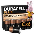 Duracell Plus C Batteries 6 Pack - Reliable Power