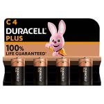 Duracell Plus MN1400 Alkaline C Battery 4-Pack