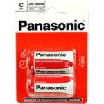 Panasonic C Size Zinc Chloride Batteries - 2 Pack