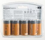 Amazon Basics C Cell Alkaline Batteries, 8-Pack