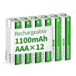 Granicell High Capacity AAA Rechargeable Batteries - 12 Pack