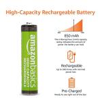 Amazon Basics 8-Pack Rechargeable AAA Batteries