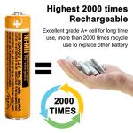 AAA Rechargeable Ni-MH Batteries 4-Pack 550mAh