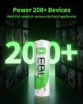 EBL 2800mAh AA Rechargeable Batteries - 8 Pack